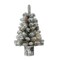 CC Christmas Decor Pre-lit Potted Artificial Flocked Christmas Tree - 2’ - Warm White LED Lights